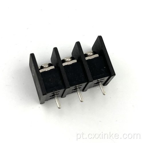 Conector de bloco de terminal PCB de 7,62 mm do tipo de inclinação